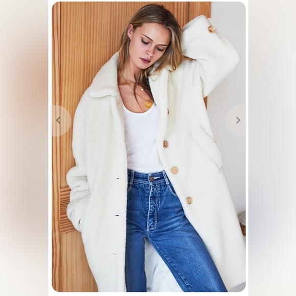EMERSON FRY Matisse Sherpa Coat - XS - Picture 2 of 4
